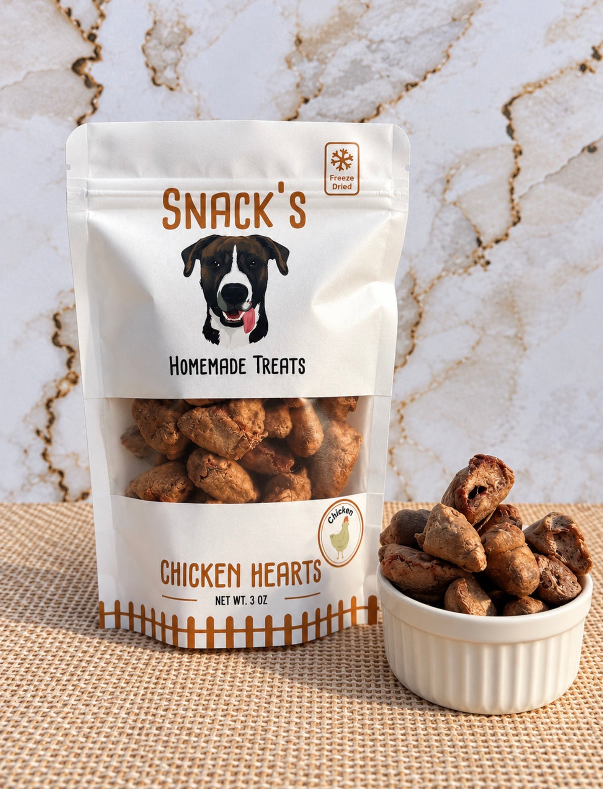 Freeze Dried Chicken Hearts