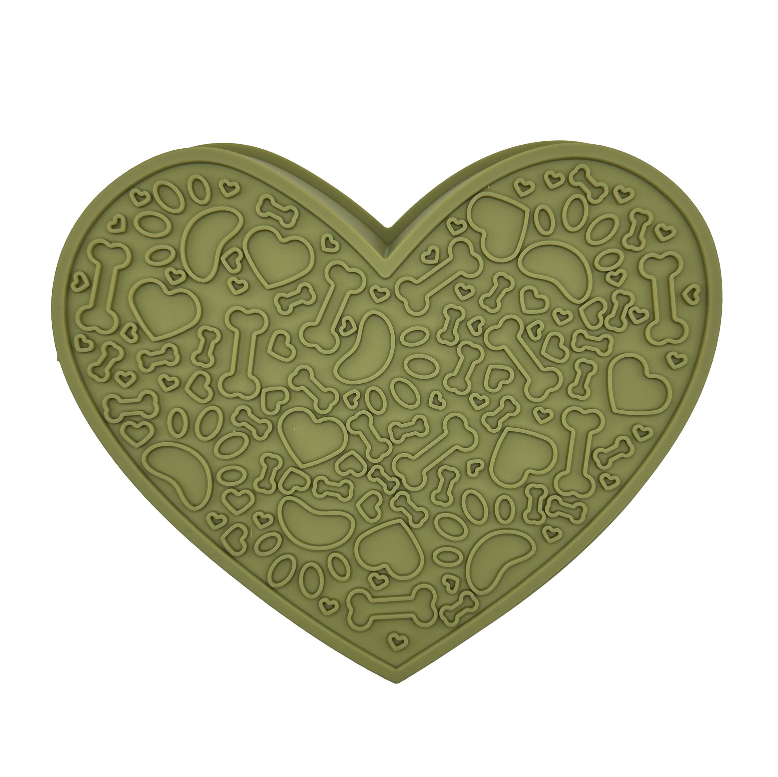 2 in 1 Heart Shaped Slow Feeder & Lick Mat