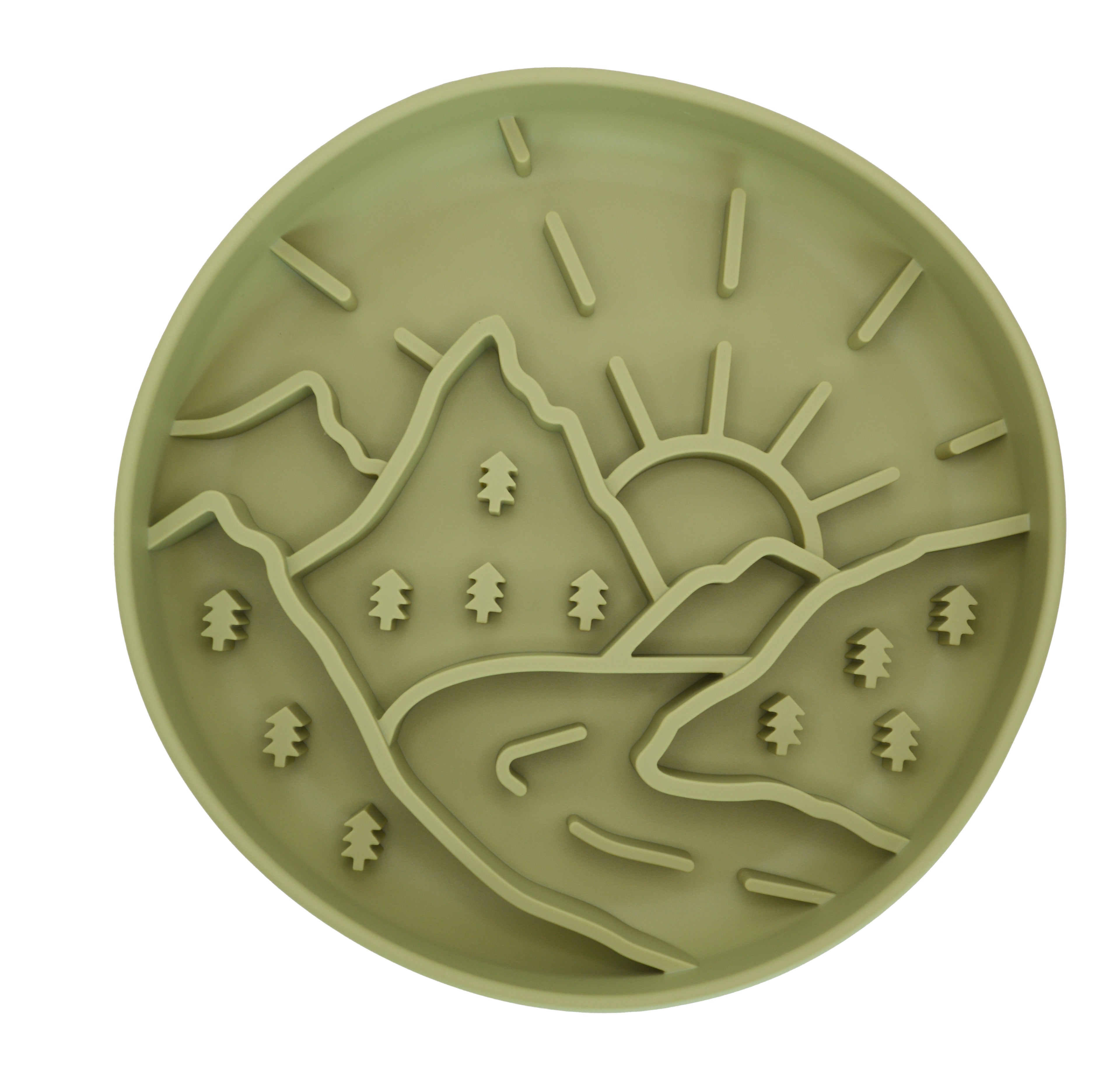 Mountain Sunrise Slow Feeder Bowl