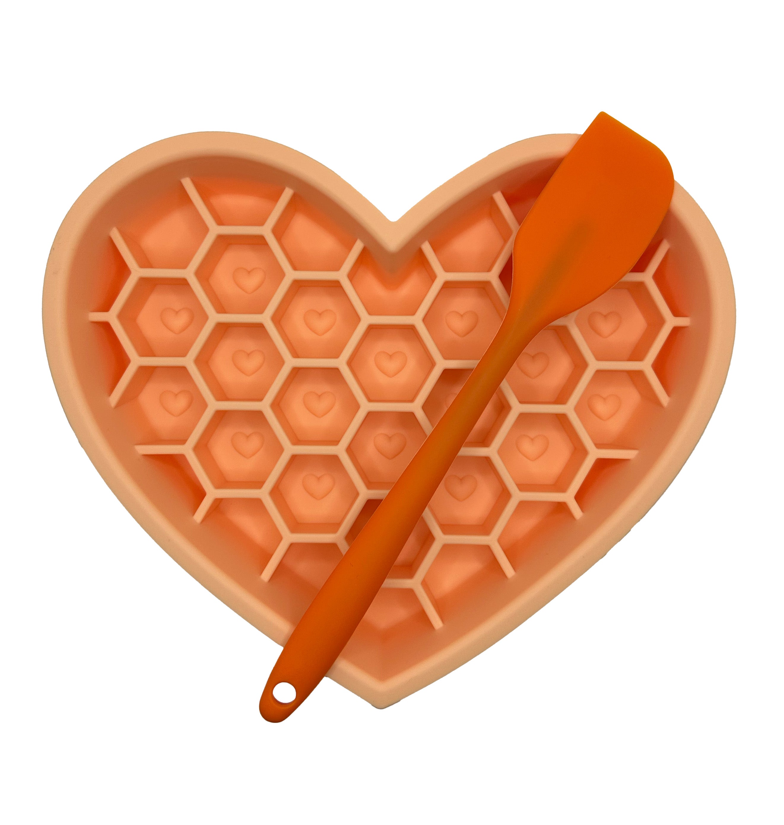2 in 1 Heart Shaped Slow Feeder & Lick Mat