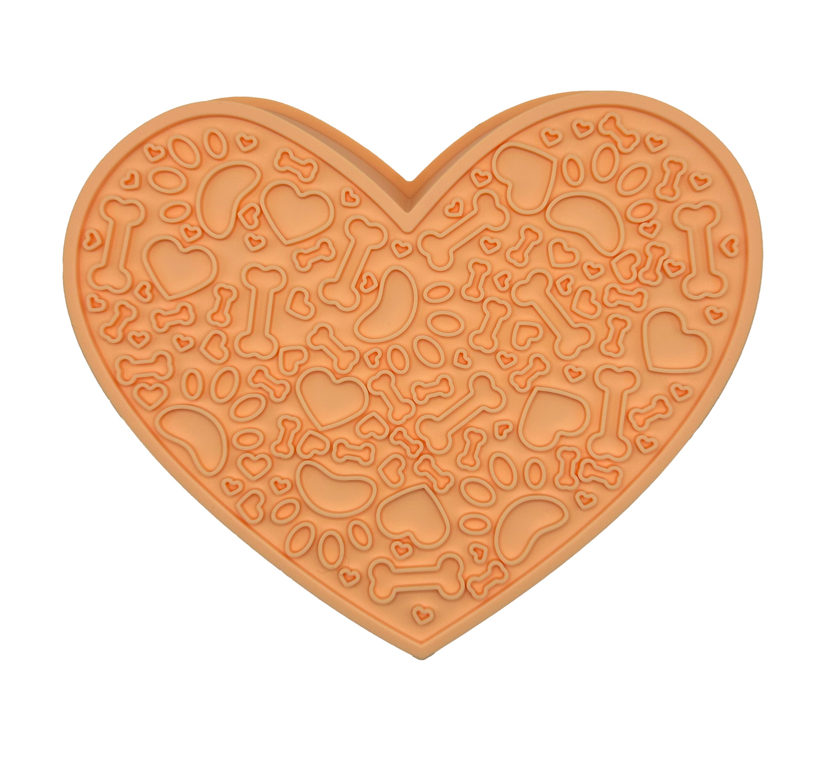 2 in 1 Heart Shaped Slow Feeder & Lick Mat