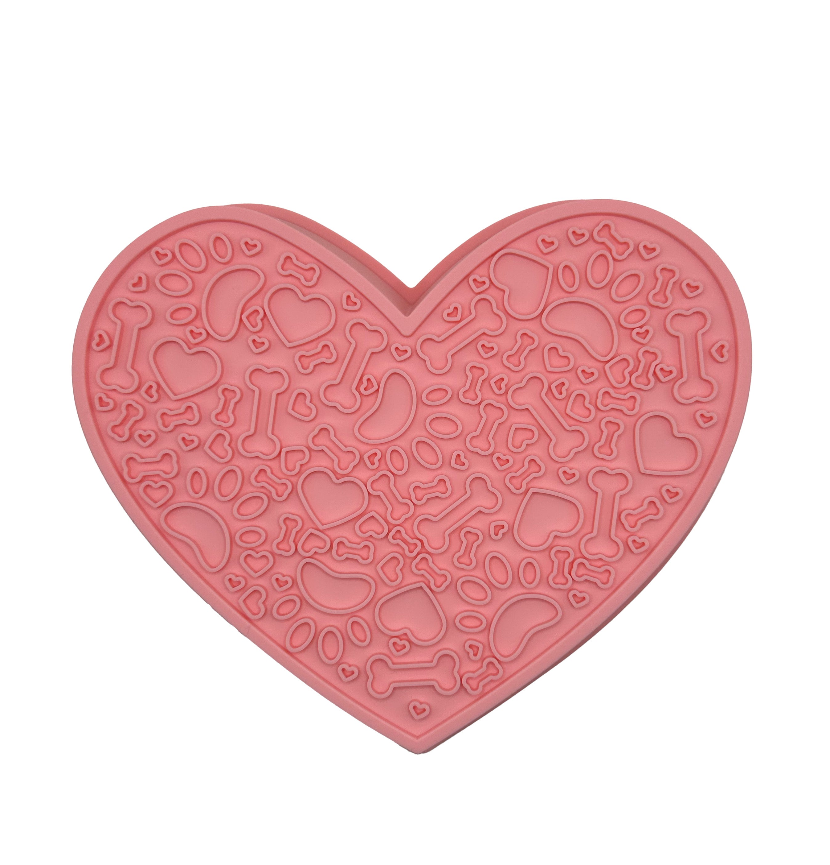 2 in 1 Heart Shaped Slow Feeder & Lick Mat