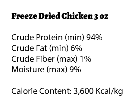 Freeze Dried Chicken