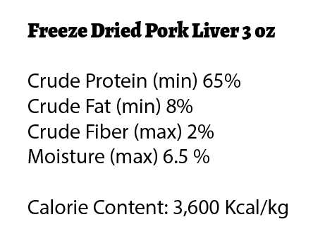 Freeze Dried Pork Liver
