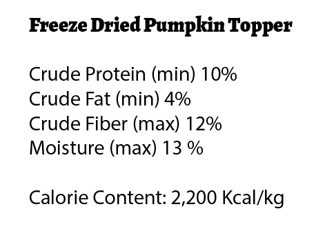Pumpkin Meal Topper