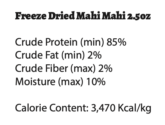 Freeze Dried Mahi Mahi