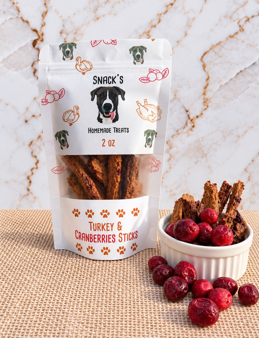 Turkey &amp; Cranberries Sticks