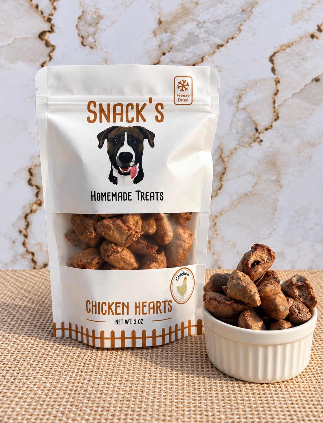 Freeze Dried Chicken Hearts
