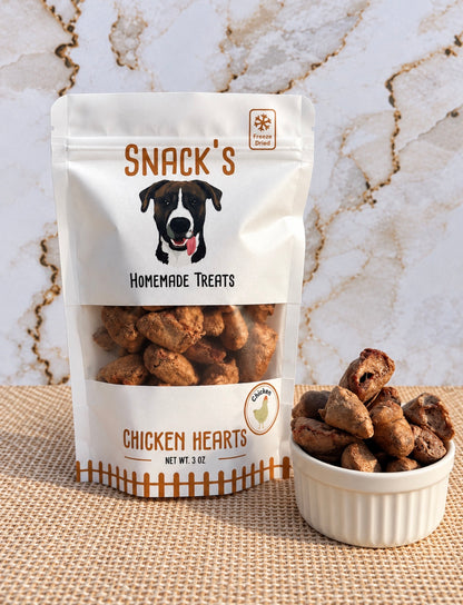 Freeze Dried Chicken Hearts